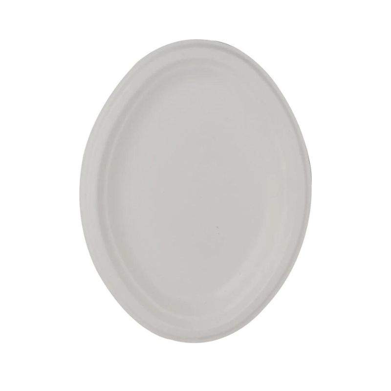 10" Oval Plate - Bagasse