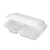 Bagasse Clamshell Container - 9x6x3" - 2 Comp