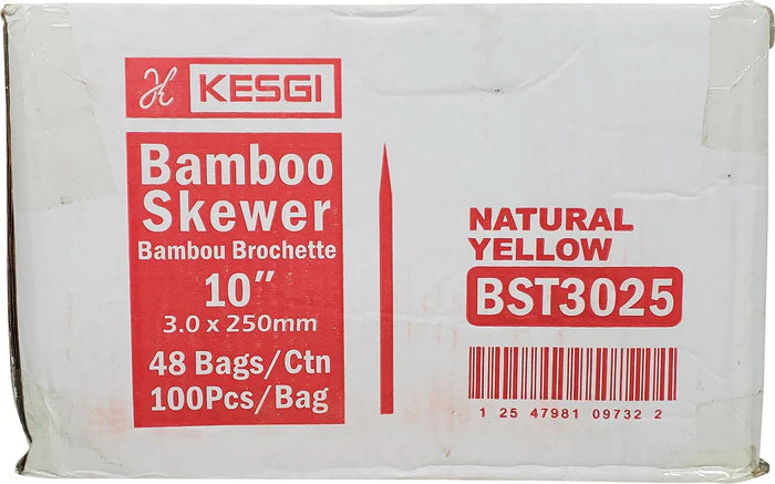 Bamboo Skewer - 3mm X 10"